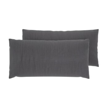 LIVARNO® Kissenbezug Musselin, 40 x 80 cm, 2...