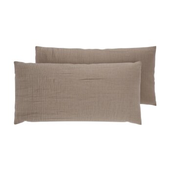 LIVARNO® Kissenbezug Musselin, 40 x 80 cm, 2 Stück - B-Ware