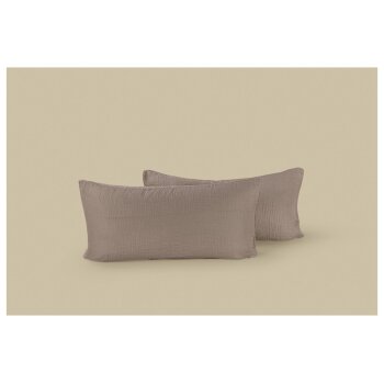 LIVARNO® Kissenbezug Musselin, 40 x 80 cm, 2 Stück - B-Ware