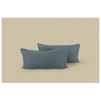 LIVARNO® Kissenbezug Musselin, 40 x 80 cm, 2 Stück - B-Ware