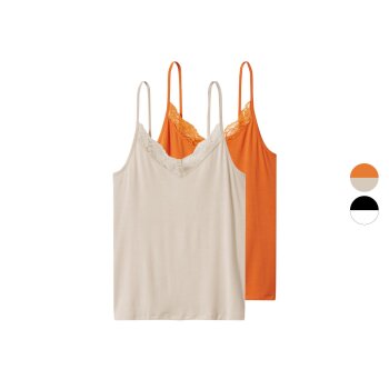 esmara® Damen Spaghettitops, 2 Stück - B-Ware