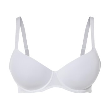 esmara® Damen Bügel-BHs, 2 Stück, vorgeformte Cups (Blau/Weiß, 90C) - B-Ware neuwertig