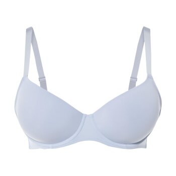 esmara® Damen Bügel-BHs, 2 Stück, vorgeformte Cups (Blau/Weiß, 90C) - B-Ware neuwertig