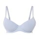 esmara® Damen Bügel-BHs, 2 Stück, vorgeformte Cups (Blau/Weiß, 90C) - B-Ware neuwertig