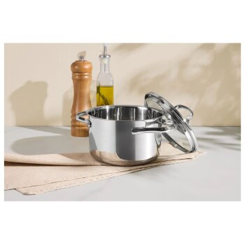 SILVERCREST® Premium-Edelstahltopf, Ø 16 cm - B-Ware sehr gut