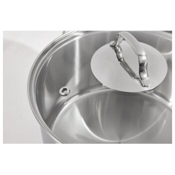 SILVERCREST® Premium-Edelstahltopf, Ø 24 cm - B-Ware neuwertig