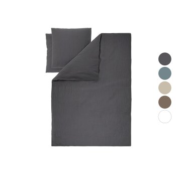 LIVARNO® Musselin-Bettwäsche, 200 x 220 cm - B-Ware