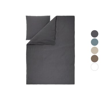 LIVARNO® Musselin-Bettwäsche, 155 x 220 cm - B-Ware