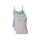 esmara® Damen Spaghettiträgerhemd mit Spitze, 3 Stück - B-Ware