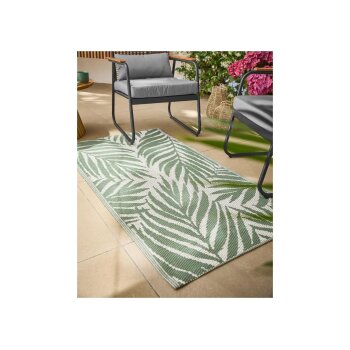 LIVARNO® Outdoorteppich, 80 x 150 cm (Blätter) - B-Ware sehr gut