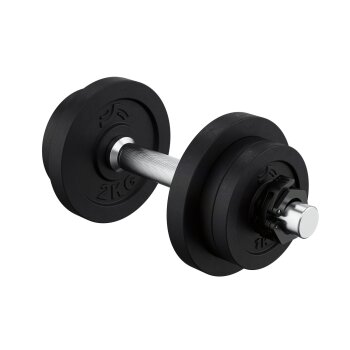 CRIVIT Kurzhantel-Set, mit Stahl-Griff, 10 kg - B-Ware...