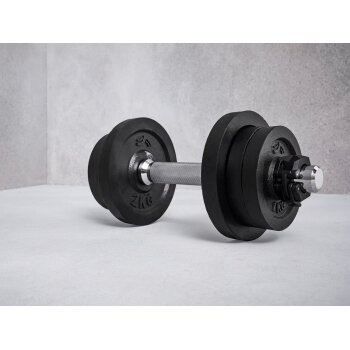 CRIVIT Kurzhantel-Set, mit Stahl-Griff, 10 kg - B-Ware...