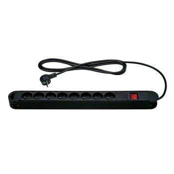 TRONIC® Steckdosenleiste, 8-fach, schwarz - B-Ware...