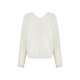 esmara® Damen Pullover, in modischem Lochstrickmuster (Weiß, S(36/38)) - B-Ware neuwertig
