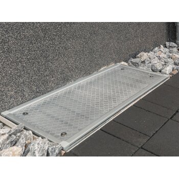 Schellenberg Sauberer Lichtschacht Alu, 55 x 110 cm, mit...