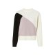 esmara® Damen Grobstrickpullover, in weicher Grobstrickqualität (schwarz/weiß/rose, XS(32/34)) - B-Ware sehr gut