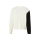 esmara® Damen Grobstrickpullover, in weicher Grobstrickqualität (schwarz/weiß/rose, XS(32/34)) - B-Ware sehr gut