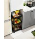 Ribelli Organisationsregal, mit 3 Ebenen, 24 cm, schwarz - B-Ware Transportschaden Kosmetisch