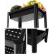 Ribelli Organisationsregal, mit 3 Ebenen, 24 cm, schwarz - B-Ware Transportschaden Kosmetisch