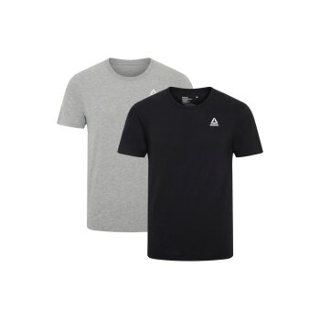 REEBOK Herren T-Shirt, 2 Stück (Grau, XL) - B-Ware neuwertig
