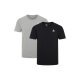 REEBOK Herren T-Shirt, 2 Stück (Grau, XL) - B-Ware neuwertig