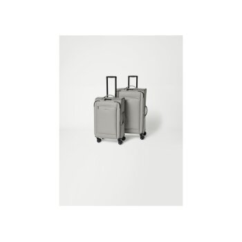 esmara® 2-teiliges Trolley-Reisekoffer-Set, grau -...