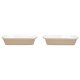 SILVERCREST® 2er Set Auflaufformen, aus Steinzeug, klein/beige - B-Ware neuwertig