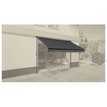 LIVARNO® Klemmmarkise 300 x 150, anthrazit - B-Ware gut
