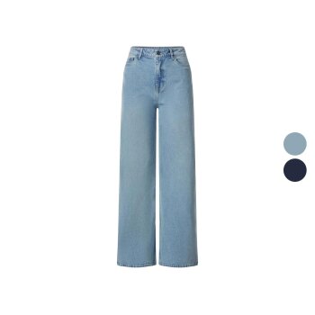 esmara® Damen Jeans, Wide Leg, hohe...