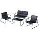 LIVARNO® Lounge-Set, 4-teilig - B-Ware