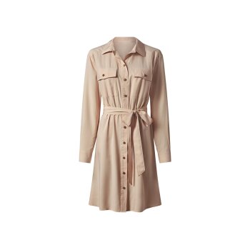 esmara® Damen Blusenkleid (Beige, 42) - B-Ware neuwertig
