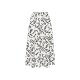esmara® Damen Rock, Midi, L (44/46), schwarz/weiß - B-Ware neuwertig