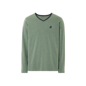 LIVERGY® Herren Pyjama, mit hohem Baumwollanteil (Grün, XL (56/58)) - B-Ware neuwertig