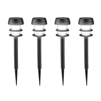LIVARNO® LED-Solarleuchten, 4 Stück (Schmal) - B-Ware neuwertig