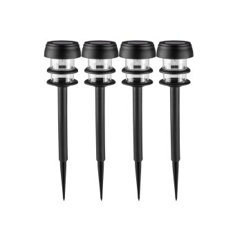 LIVARNO® LED-Solarleuchten, 4 Stück (Schmal) - B-Ware neuwertig