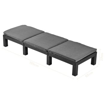 LIVARNO® Geflecht-Sonnenliege - B-Ware neuwertig