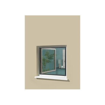 LIVARNO® Alu-Insektenschutz-Fenster, 100 x 120 cm (Anthrazit) - B-Ware sehr gut