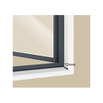 LIVARNO® Alu-Insektenschutz-Fenster, 100 x 120 cm (Anthrazit) - B-Ware sehr gut