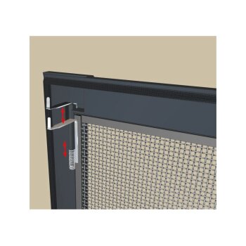 LIVARNO® Alu-Insektenschutz-Fenster, 100 x 120 cm (Anthrazit) - B-Ware sehr gut
