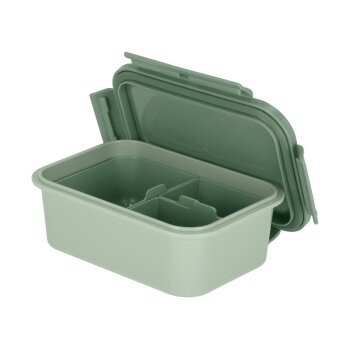 SILVERCREST® Frischhaltedose mit 3 Einsätzen, 1 l, grün - B-Ware neuwertig