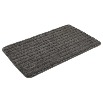 LIVARNO® Badezimmergarnitur, 3er-Set (Teppich/ mit WC-Ausschnitt, Grau) - B-Ware gut