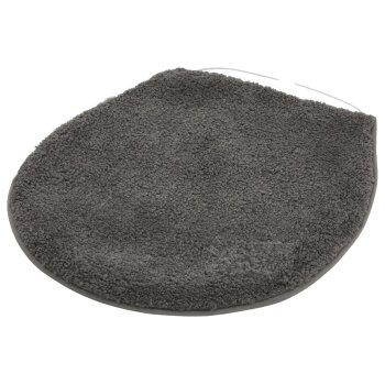 LIVARNO® Badezimmergarnitur, 3er-Set (Teppich/ mit WC-Ausschnitt, Grau) - B-Ware gut