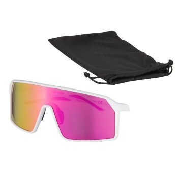 CRIVIT Sportbrille (Vollrahmen, Weiß/Pink) - B-Ware sehr gut