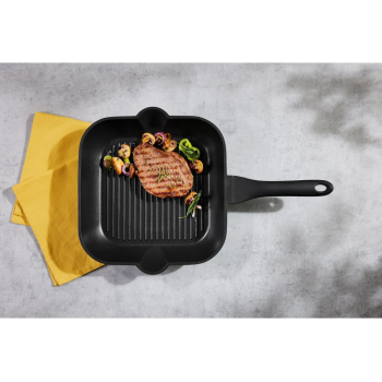 SILVERCREST® Grill-/ Bratpfanne Ø 28 cm Aluguss (Eckig) - B-Ware neuwertig
