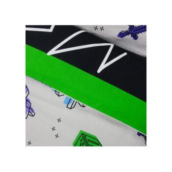 LIVARNO® Kinder Wendebettwäsche, 135 x 200 cm, Minecraft - B-Ware neuwertig