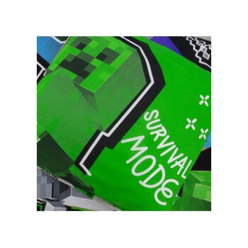 LIVARNO® Kinder Wendebettwäsche, 135 x 200 cm, Minecraft - B-Ware neuwertig