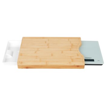 SILVERCREST® KITCHEN TOOLS Schneidebrett, mit herausnehmbarer Glaswaage und Auffangschale - B-Ware sonstiges