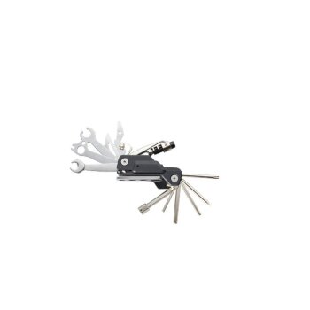 CRIVIT Fahrrad-Multifunktionswerkzeug / Untersatteltasche mit Werkzeug / Minipumpe mit Manometer (Fahrrad Multifunktionstool) - B-Ware neuwertig