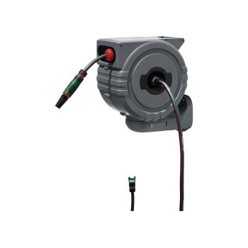 PARKSIDE® Wand-Schlauchaufroller, 25 m, anthrazit - B-Ware Transportschaden Kosmetisch