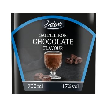 DELUXE Premium Sahnelikör Schokolade 17% Vol